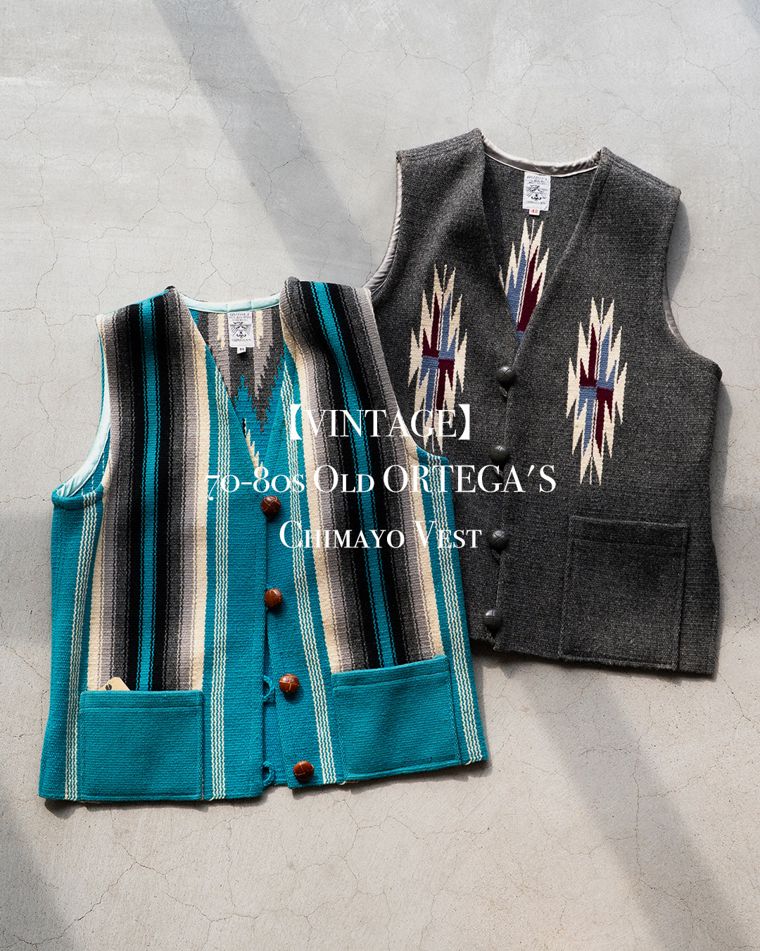 【VINTAGE】Old ORTEGA'S Chimayo Vest