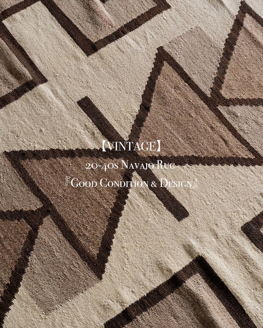 40s Navajo Rug 『Good Condition & Design』