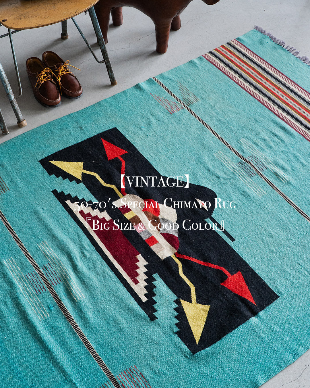40-60's Special Chimayo Rug 『Big Size & Good Color』
