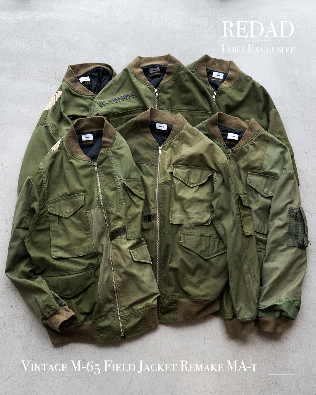 【redad】Vintage M-65 Field Jacket Remake MA-1『Fort Exclusive』