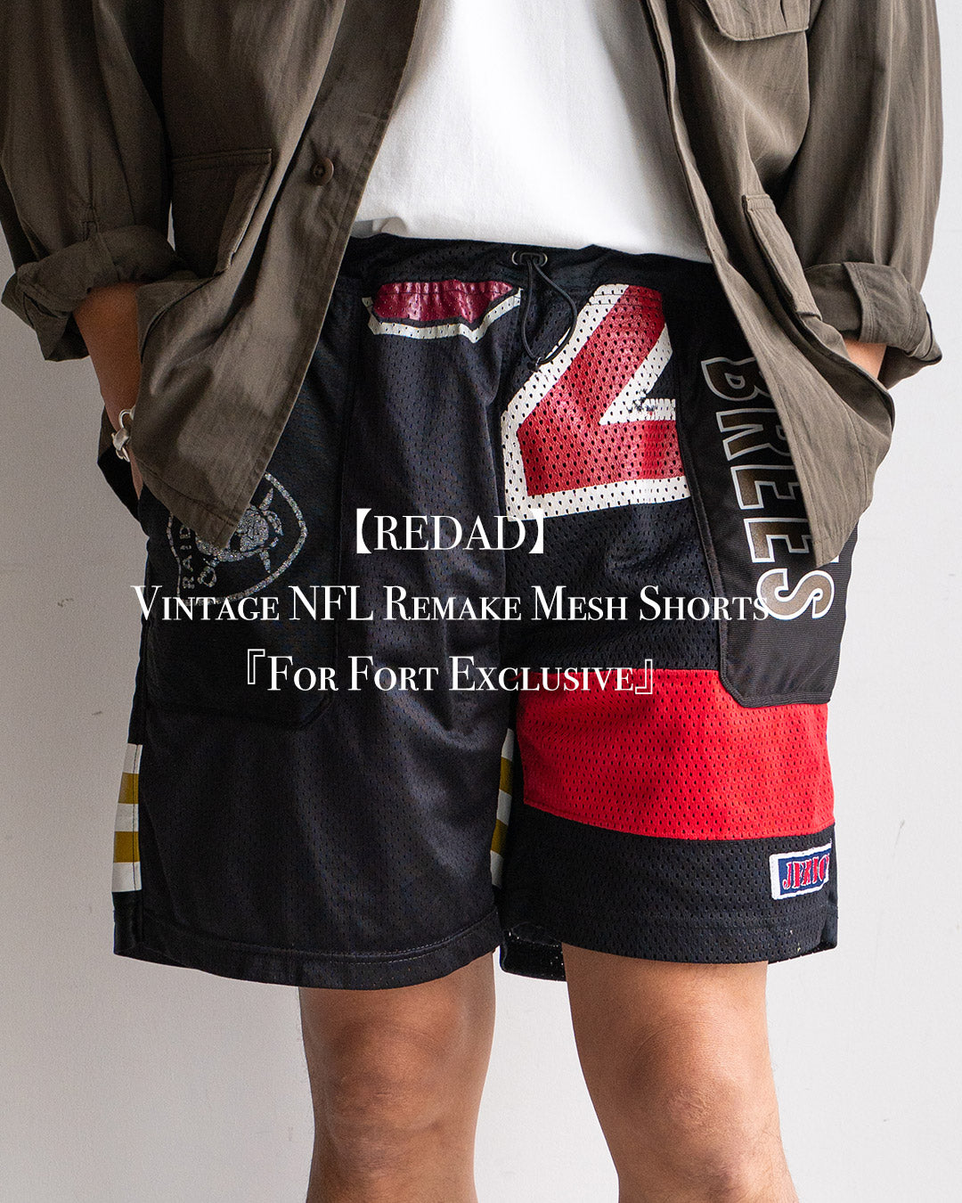 【redad】Vintage NFL Remake Mesh Shorts 『For Fort Exclusive』