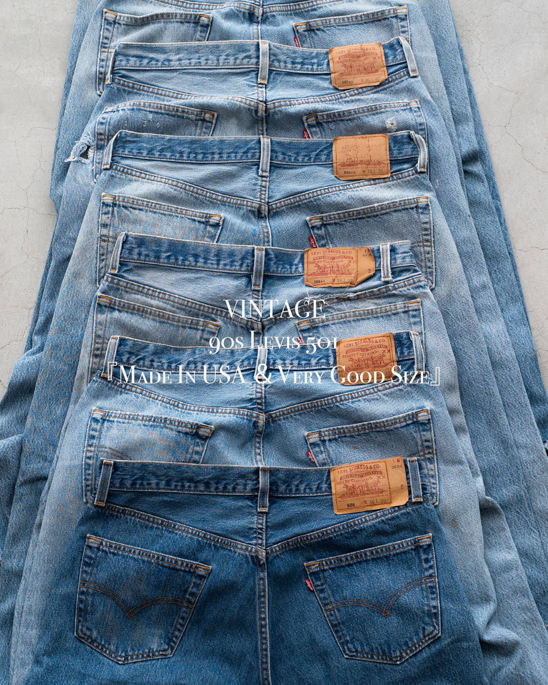 【VINTAGE】90s Levis 501 『Made In USA ＆Very Good Size』『表記W36/L30』