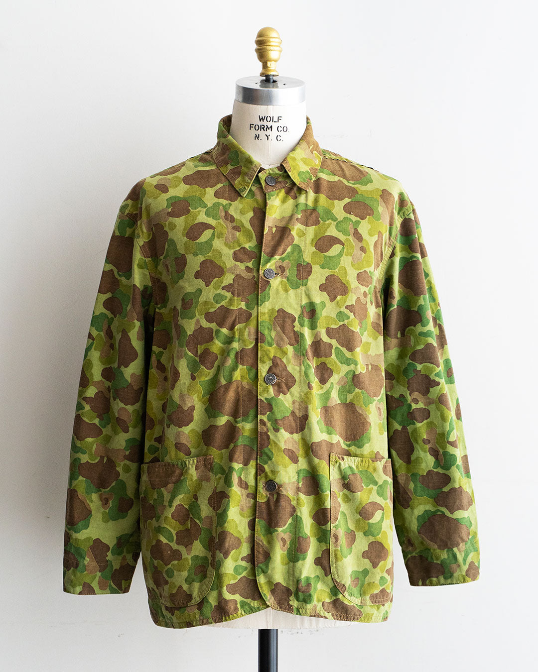 【HEXICO】Custom Coverall Jacket 『1940s WW2-Era USMC Frog Skin Shelter Half』①