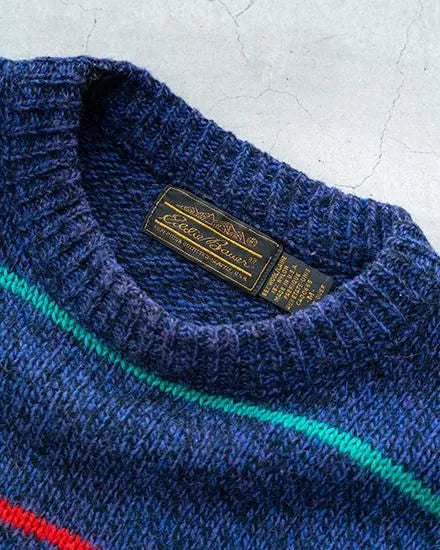 【VINTAGE】80-90s Eddie Bauer Border Sweater "Made In USA"
