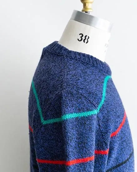 【VINTAGE】80-90s Eddie Bauer Border Sweater "Made In USA"