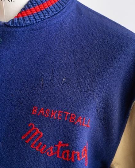 【VINTAGE】50s H.L.Whiting Varsity jacket "Good Color"
