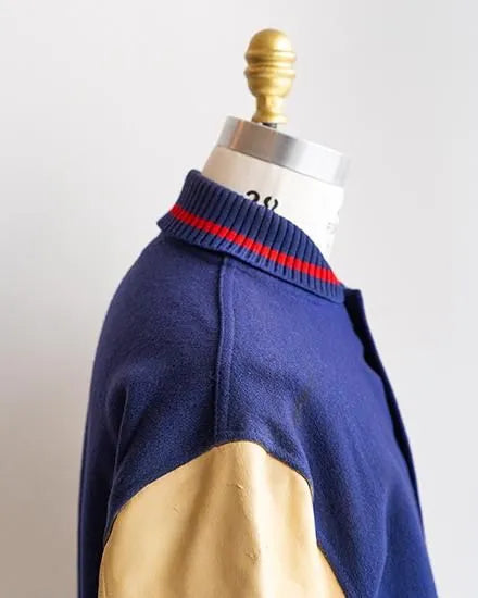 【VINTAGE】50s H.L.Whiting Varsity jacket "Good Color"