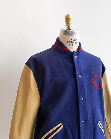【VINTAGE】50s H.L.Whiting Varsity jacket "Good Color"