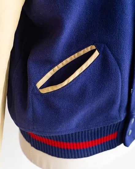 【VINTAGE】50s H.L.Whiting Varsity jacket "Good Color"