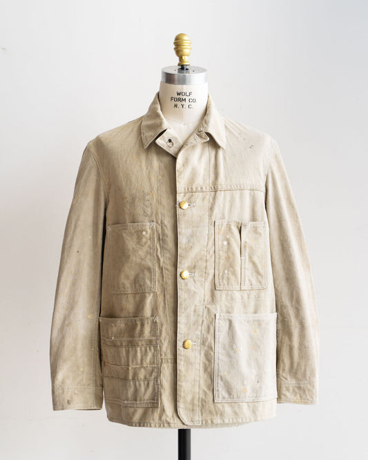 【HEXICO】Coverall .30-40s Style 『US Old Drop Cloth / Brass Button』①