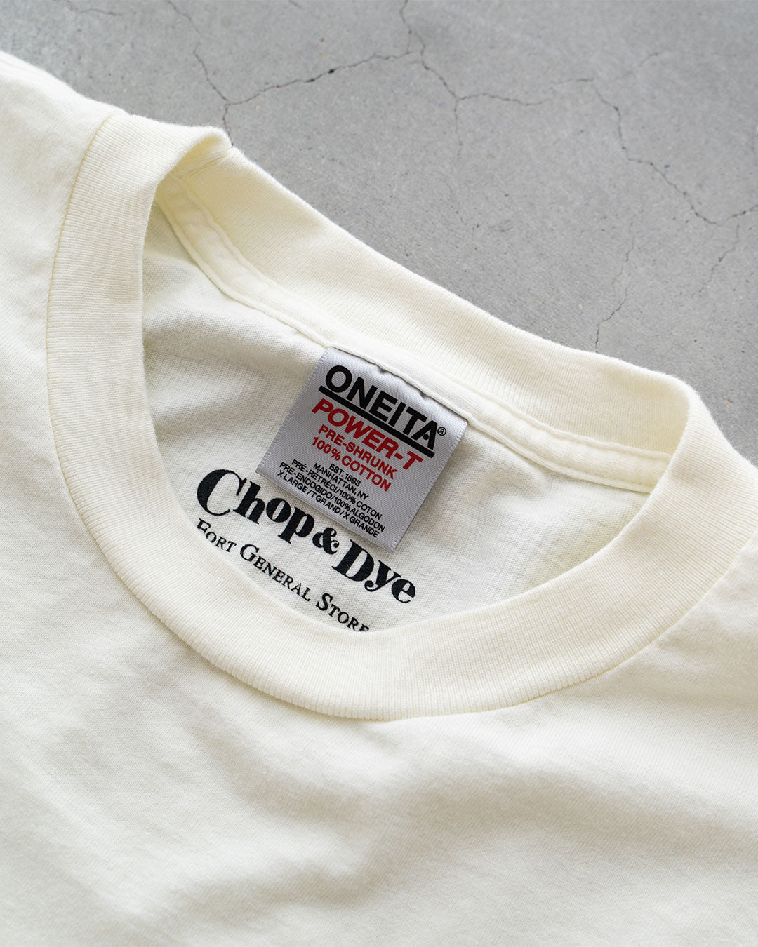 【ONEITA × Fort General Store】Chop & Dye S/S Power Tee