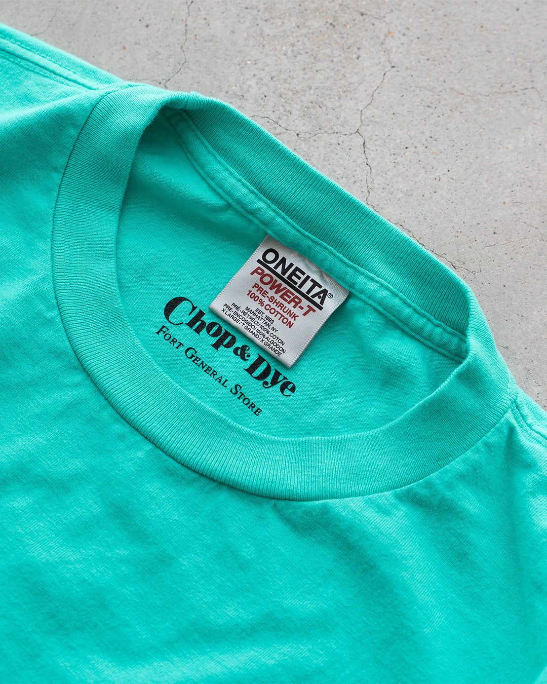 【ONEITA × Fort General Store】Chop & Dye S/S Power Tee