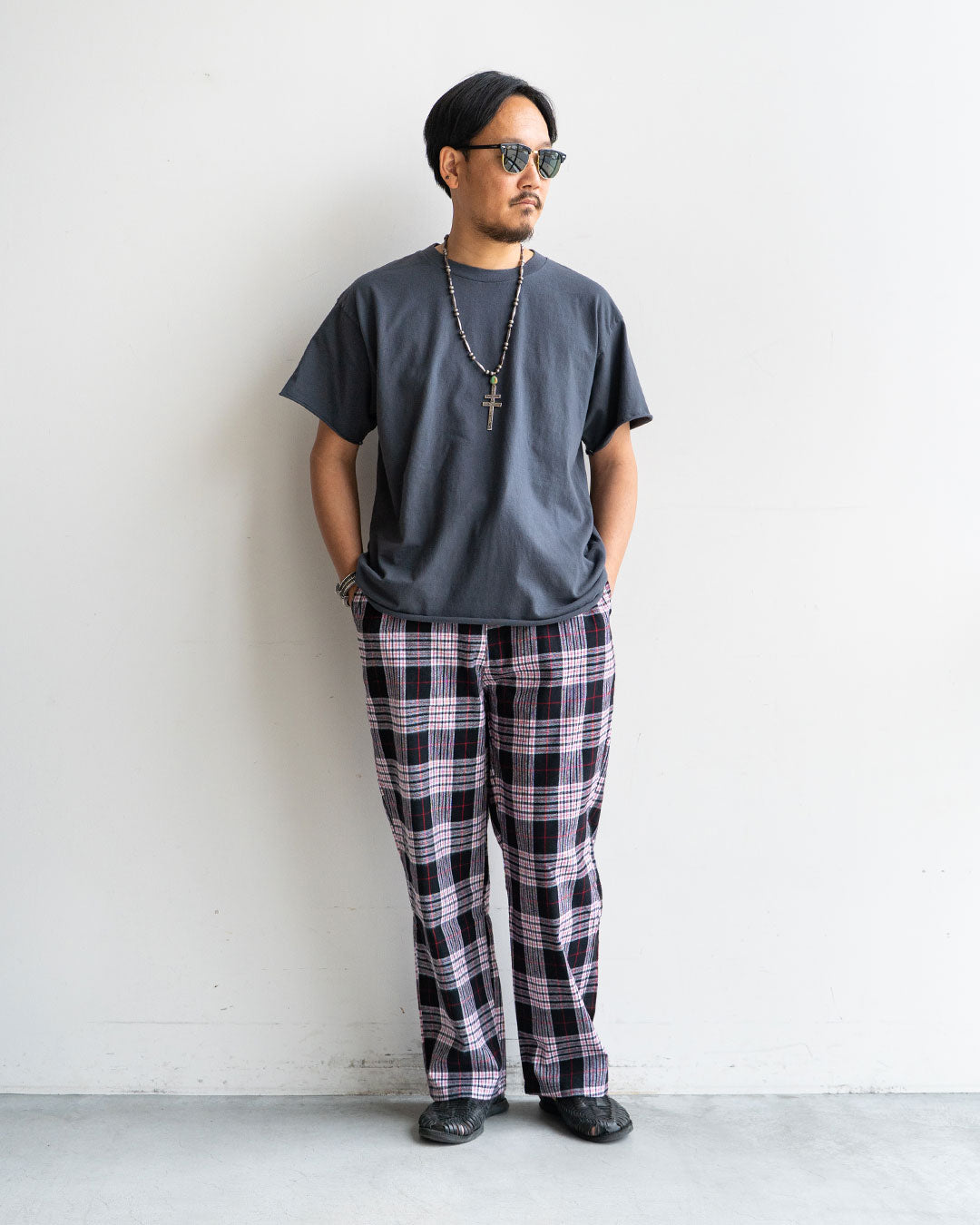 身長175cm　体重69kg / 着用サイズ L / カラー Fade Black
