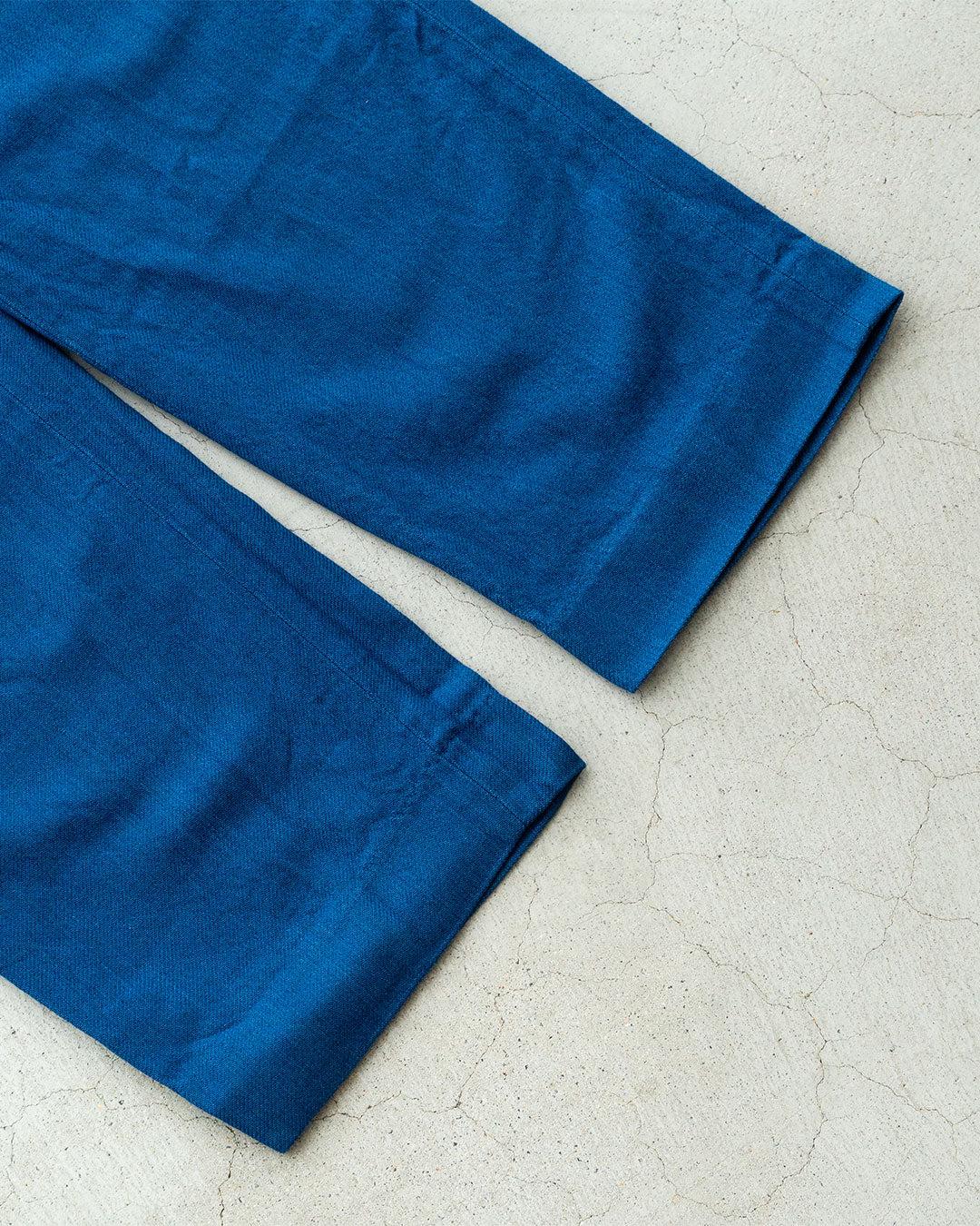 【HEXICO】Indigo Flannel Slacks 『30s Cinch Buckle Iron / 70-80s Talon 42 Brass』