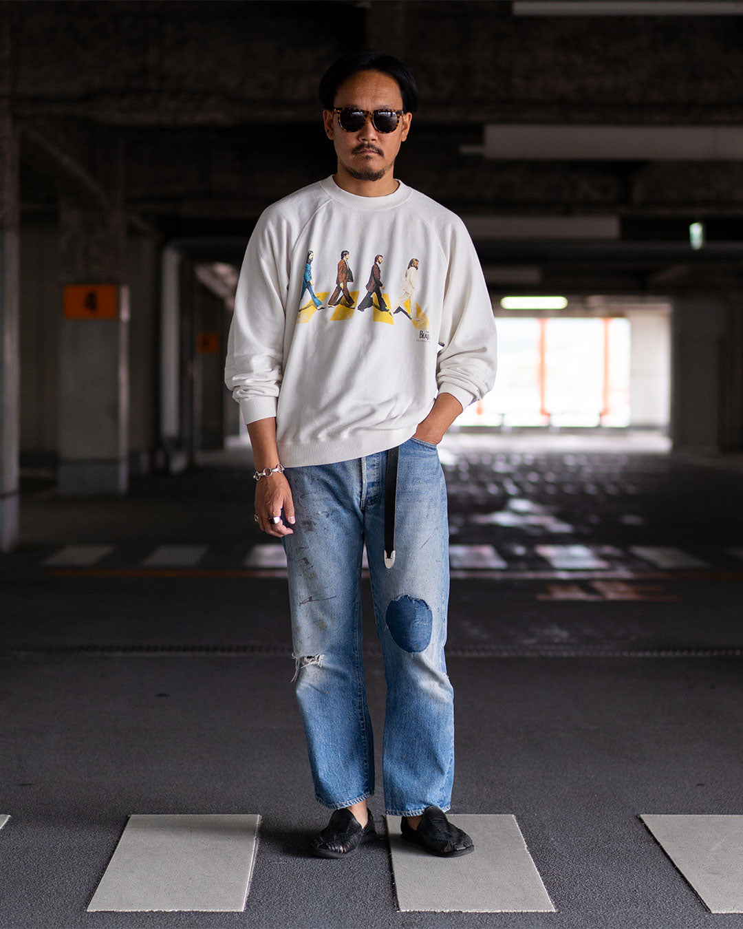 モデル 身長175cm 体重69kg / 着用サイズ M / カラー White