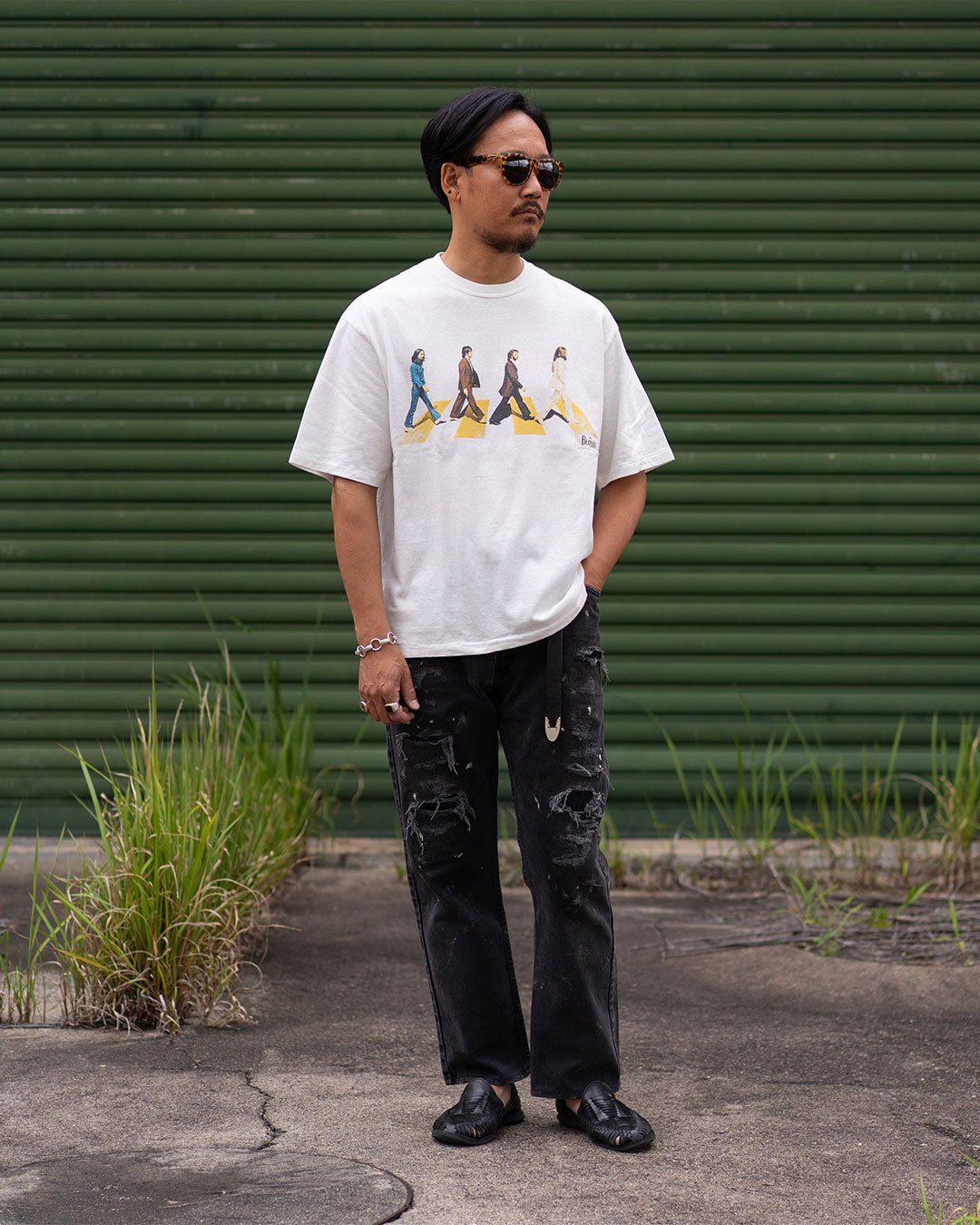 モデル 身長175cm 体重69kg / 着用サイズ L / カラー  White