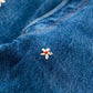 【SHANANA MIL】Used 501 Denim『Hand Embroidery Daisy』①