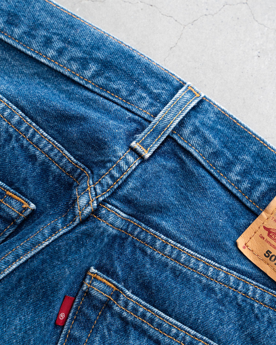 【SHANANA MIL】Used 501 Denim『Hand Embroidery Daisy』①