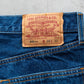 【SHANANA MIL】Used 501 Denim『Hand Embroidery Daisy』②