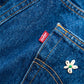 【SHANANA MIL】Used 501 Denim『Hand Embroidery Daisy』②