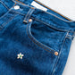 【SHANANA MIL】Used 501 Denim『Hand Embroidery Daisy』③