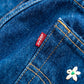 【SHANANA MIL】Used 501 Denim『Hand Embroidery Daisy』③