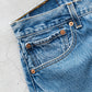 【SHANANA MIL】Used 501 Denim『Hand Embroidery Daisy』④