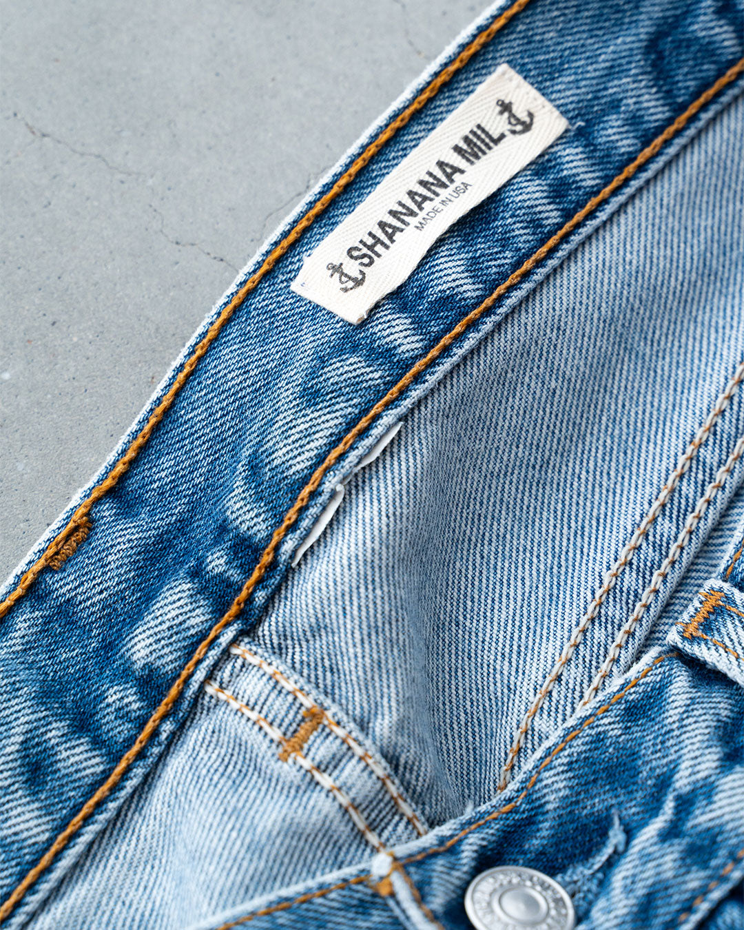 【SHANANA MIL】Used 501 Denim『Hand Embroidery Daisy』④