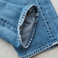 【SHANANA MIL】Used 501 Denim『Hand Embroidery Daisy』④