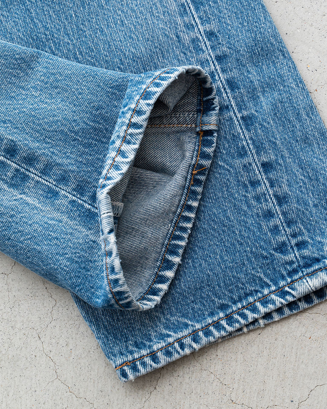 【SHANANA MIL】Used 501 Denim『Hand Embroidery Daisy』④
