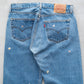 【SHANANA MIL】Used 501 Denim『Hand Embroidery Daisy』④