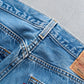 【SHANANA MIL】Used 501 Denim『Hand Embroidery Daisy』④