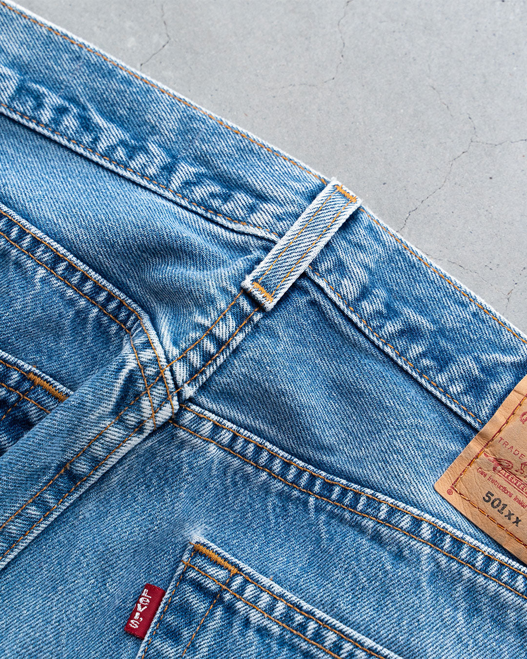 【SHANANA MIL】Used 501 Denim『Hand Embroidery Daisy』④