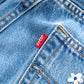 【SHANANA MIL】Used 501 Denim『Hand Embroidery Daisy』④