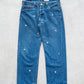 【SHANANA MIL】Used 501 Denim『Hand Embroidery Daisy』⑤