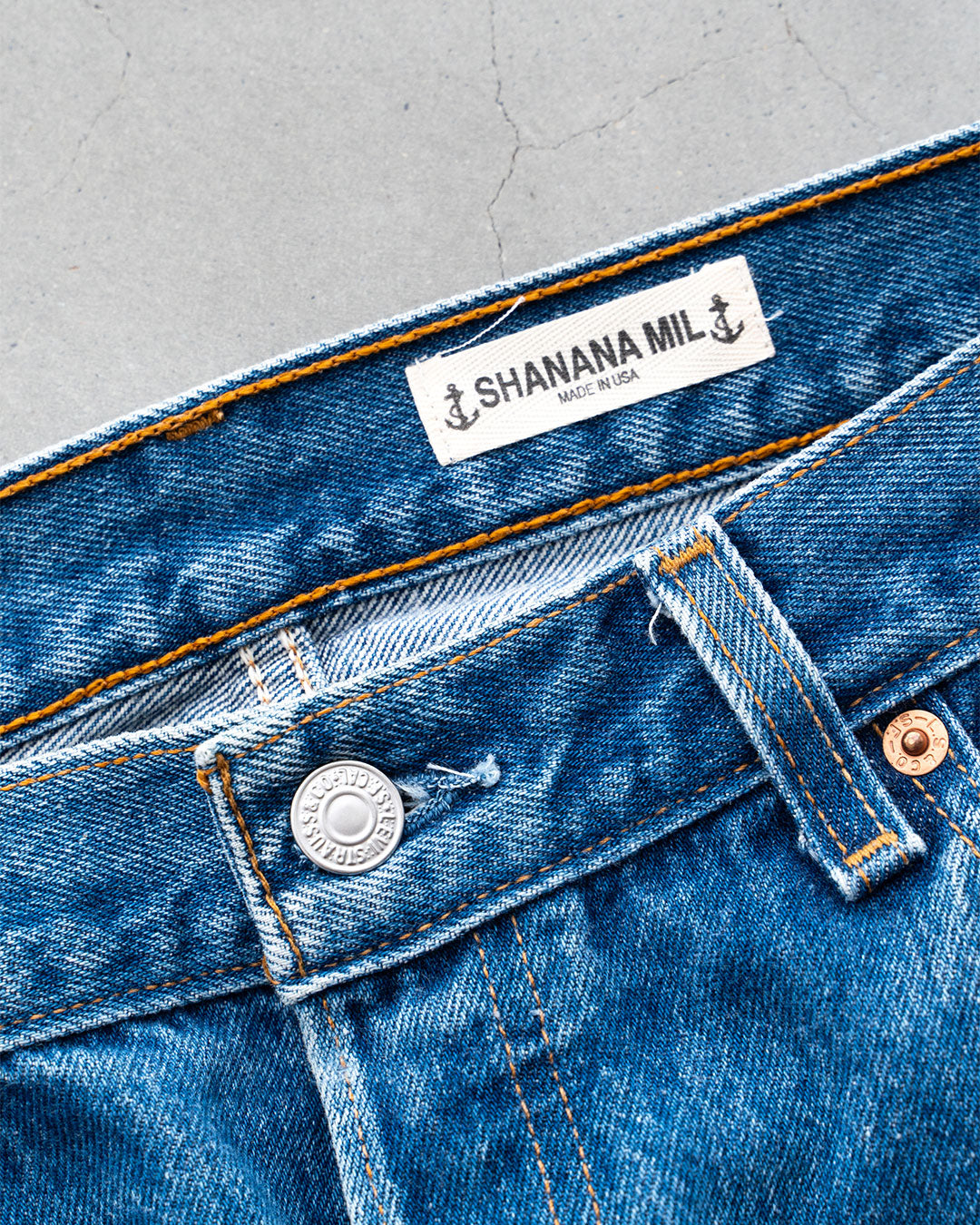 【SHANANA MIL】Used 501 Denim『Hand Embroidery Daisy』⑤
