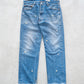 【SHANANA MIL】Used 501 Denim『Hand Embroidery Daisy』⑥