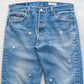 【SHANANA MIL】Used 501 Denim『Hand Embroidery Daisy』⑥