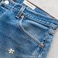 【SHANANA MIL】Used 501 Denim『Hand Embroidery Daisy』⑥