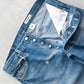 【SHANANA MIL】Used 501 Denim『Hand Embroidery Daisy』⑥
