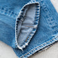 【SHANANA MIL】Used 501 Denim『Hand Embroidery Daisy』⑥