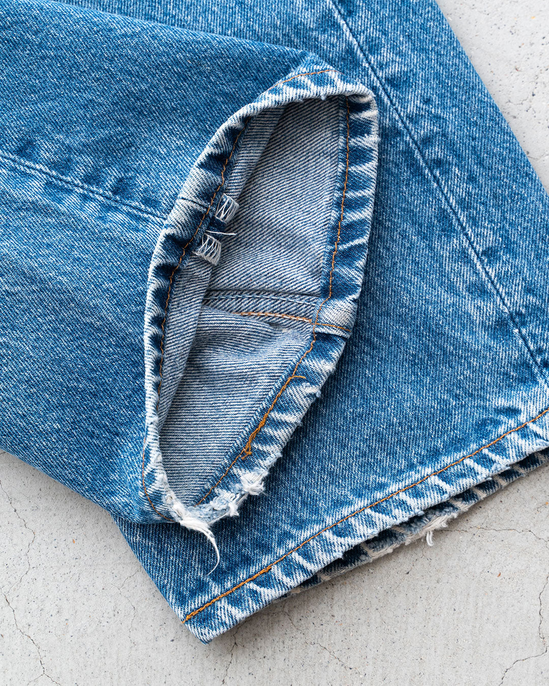 【SHANANA MIL】Used 501 Denim『Hand Embroidery Daisy』⑥