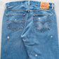 【SHANANA MIL】Used 501 Denim『Hand Embroidery Daisy』⑥