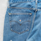 【SHANANA MIL】Used 501 Denim『Hand Embroidery Daisy』⑥