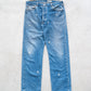 【SHANANA MIL】Used 501 Denim『Hand Embroidery Daisy』⑦