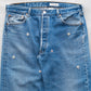 【SHANANA MIL】Used 501 Denim『Hand Embroidery Daisy』⑦
