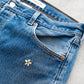 【SHANANA MIL】Used 501 Denim『Hand Embroidery Daisy』⑦
