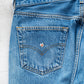 【SHANANA MIL】Used 501 Denim『Hand Embroidery Daisy』⑦