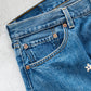 【SHANANA MIL】Used 501 Denim『Hand Embroidery Daisy』⑧