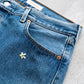 【SHANANA MIL】Used 501 Denim『Hand Embroidery Daisy』⑧